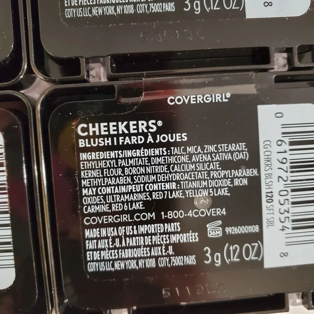 Lot of 4 Covergirl Cheekers Blush Sealed 0.12 oz Each 120 - Soft Sable New